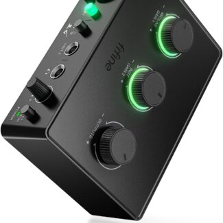 FIFINE PC Audio Mixer for Recording Music, USB Interface for Streaming and Podcasting with XLR, Monitor, 48V Phantom Power, Gain Knob, for Instrument Guitar/Video Content Creation/Vocal-Ampli 1