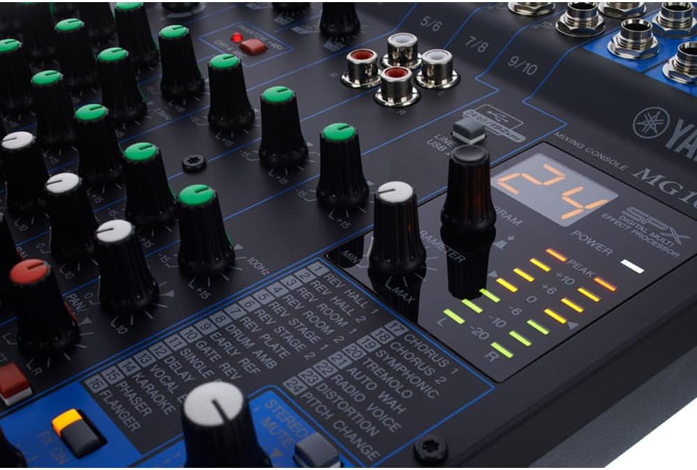 YAMAHA MG10XU 10-Input Stereo Mixer with Effects - Image 2